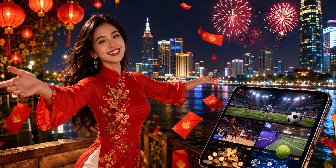 Người chơi nhận khuyến mãi lì xì Tết tại thành phố Hồ Chí Minh